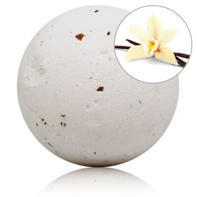 BOMBA DE BAÑO VAINILLA CON PETALOS DE ROSA 150gr.