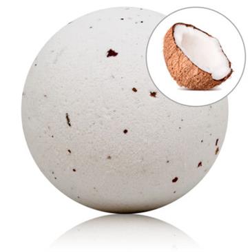 BOMBA DE BAÑO COCO CON PETALOS DE ROSA 150gr.