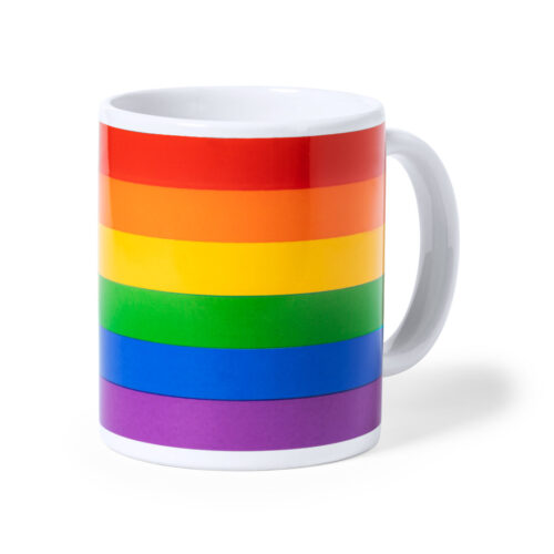 TAZA BANDERA ARCOIRIS 370ML