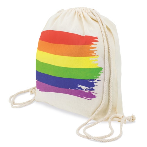 MOCHILA ALGODON BANDERA ARCOIRIS