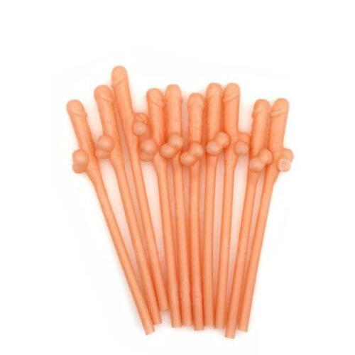 10 PAJITAS PENE CARNE