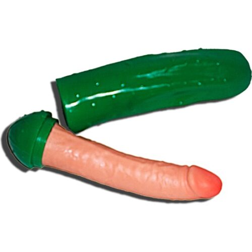 DILDO VIBRADOR CON FORMA DE PEPINO