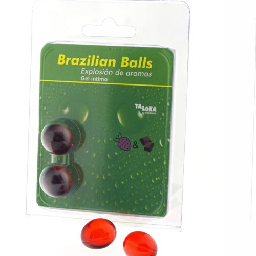 SET 2 BOLAS LUBRICANTES FRESA-CHOCOLATE