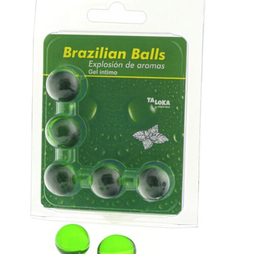 SET 5 BOLAS LUBRICANTES MENTA