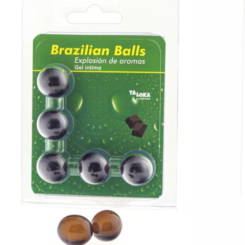 SET 5 BOLAS LUBRICANTES CHOCOLATE