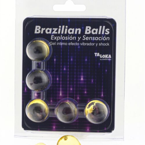 SET 5 BOLAS LUBRICANTES EFECTO VIBRANTE-SHOCK