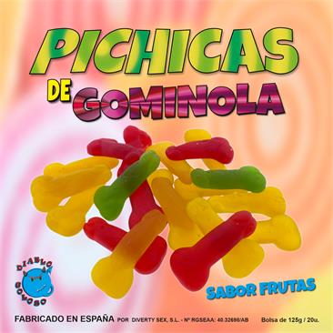 CAJA PICHICAS DE GOMINOLA SABOR FRUTAS