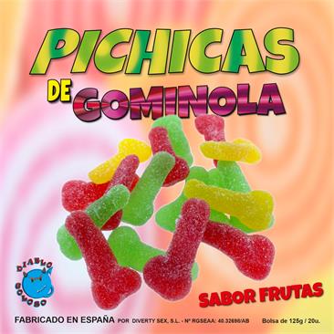 CAJA PICHICAS GOMINOLA AZUCAR SABOR FRUTAS