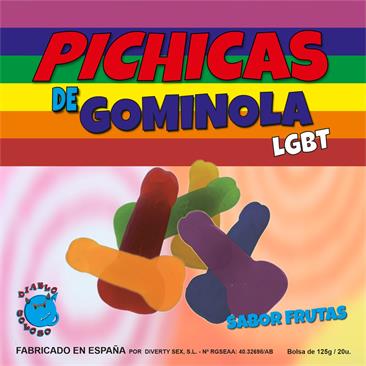 CAJA PICHICAS GOMINOLA LGBT SABOR FRUTAS