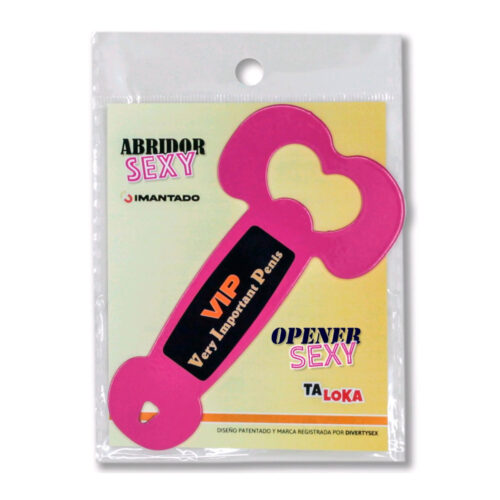 ABRIDOR METALICO PENE IMANTADO FUCSIA
