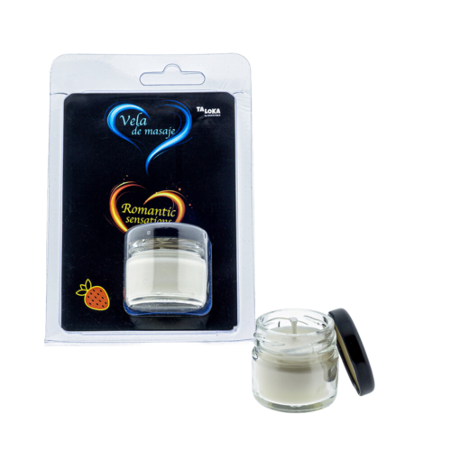 BLISTER VELA DE MASAJE EXOTICA FRAGANCIA FRESA