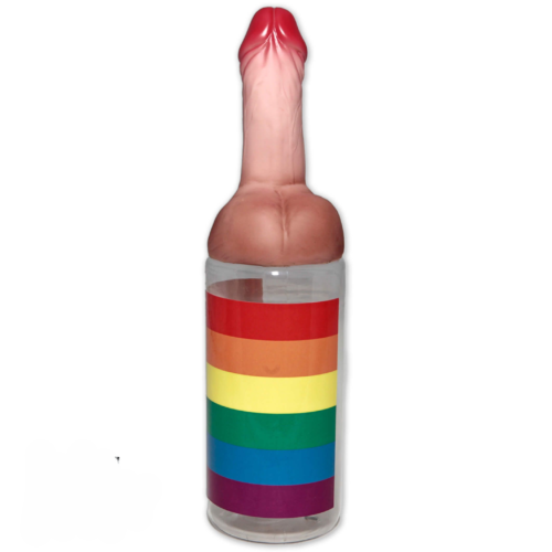 BIBERON PENE CARNE BANDERA ARCOIRIS 750ML
