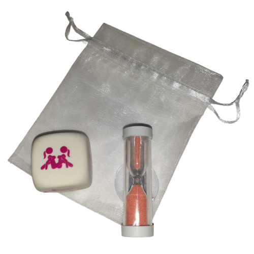 BOLSA DADO POSTURAS CHICAS + RELOJ