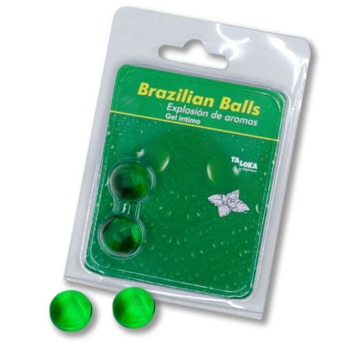 SET 2 BOLAS LUBRICANTES MENTA