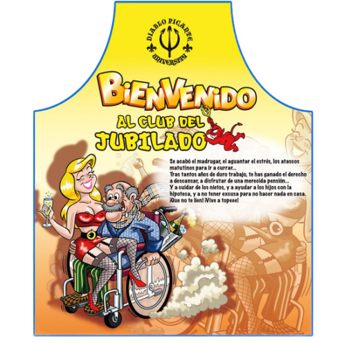 DELANTAL BIENVENIDO AL CLUB DEL JUBILADO