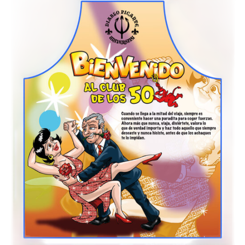DELANTAL BIENVENIDO AL CLUB DE LOS 50 AÑOS