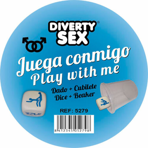 DADO BLANCO CON CUBILETE POSTURAS CHICOS