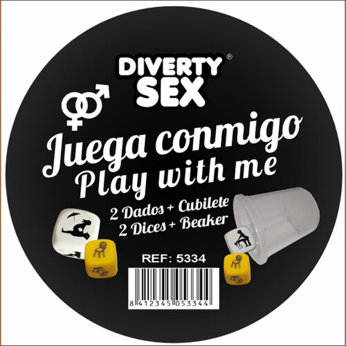 CUBILETE 2 DADOS HETERO  POSTURAS + LUGAR