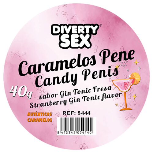 20 CARAMELOS PENE CON SABOR GIN TONIC ¡ATREVETE A SABOREARLOS!