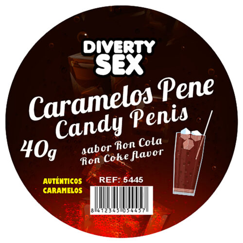 20 CARAMELOS PENE CON SABOR RON COLA ¡ATREVETE A SABOREARLOS!