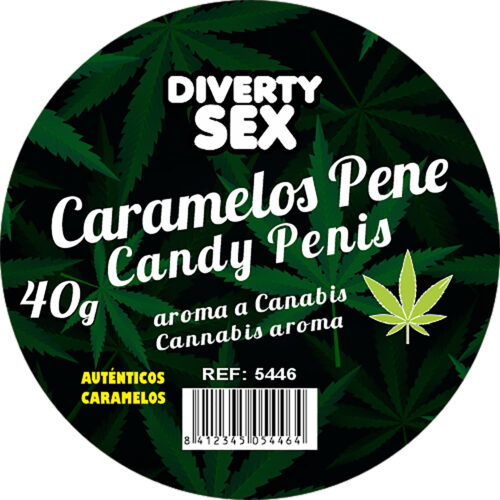 20 CARAMELOS PENE CON AROMA A MARIHUANA ¡ATREVETE A SABOREARLOS!